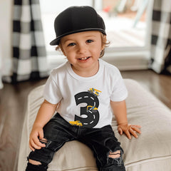 3rd Birthday Construction Shirt - Construction Theme - Birthday Boy Shirt - Dump Truck Birthday Tee - Excavator Birthday Shirt - Custom Name