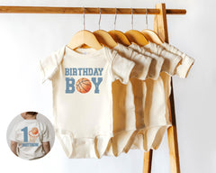 Basketball Birthday Toddler Shirt - 1st Birthday Kids Tee - Toddler Birthday Bodysuit - Birthday Boy T-Shirt - Basketball Birthday
