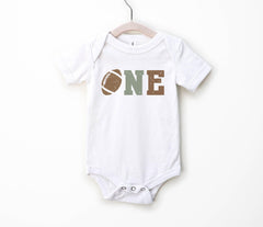 Football 1st Birthday - Football Birthday Toddler Shirt - Boys Football Kids Tee - Football Party Bodysuit - American Football Birthday Kids