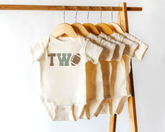 2nd Birthday Toddler Shirt - Football Theme Kids Tee - Second Birthday Bodysuit - Toddler Boy Shirt - Touchdown T-Shirt - Two Outfit