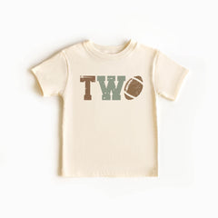 2nd Birthday Toddler Shirt - Football Theme Kids Tee - Second Birthday Bodysuit - Toddler Boy Shirt - Touchdown T-Shirt - Two Outfit