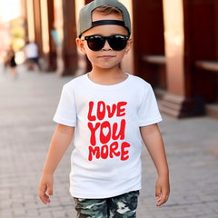 Love you More Toddler Shirt - Valentines Kids Tee