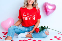 Hello Valentine T-Shirt - Valentine Gift - Cute Valentine Tee - Valentine's Day Shirt - Love Gift - Lovers Shirts - Be Mine - Gift for Her