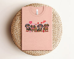 Dachshund Valentines Shirt - Valentines Day Gift - Dachshund Mom T-Shirt - Dog Mom Tee - Valentine Dog Mom Outfit - Dachshund Lover Tee
