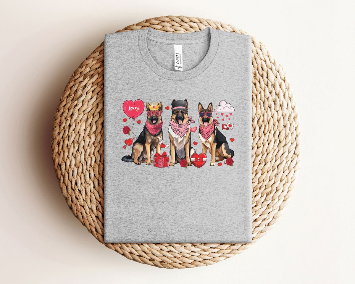 German Shepherd Valentines Shirt - Valentine Dog Mom T-Shirt - German Shepherd Mom Gift - Dog Mom Gift - German Shepherd Lover Tee