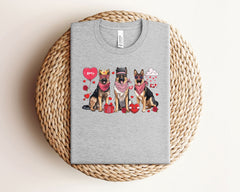 German Shepherd Valentines Shirt - Valentine Dog Mom T-Shirt - German Shepherd Mom Gift - Dog Mom Gift - German Shepherd Lover Tee