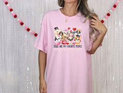 Dog Valentine's Day Shirt - Dogs Are My Favorite People T-Shirt - Funny Valentines Puppy Tee - Dog Lover Gift - Dog Mom Shirt - Dog Mom Gift