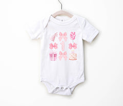 1st Birthday Coquette Shirt - Birthday Bow Shirt - Birthday Girl Gift - Coquette Birthday Bodysuit - Birthday Girl Outfit - Coquette Theme