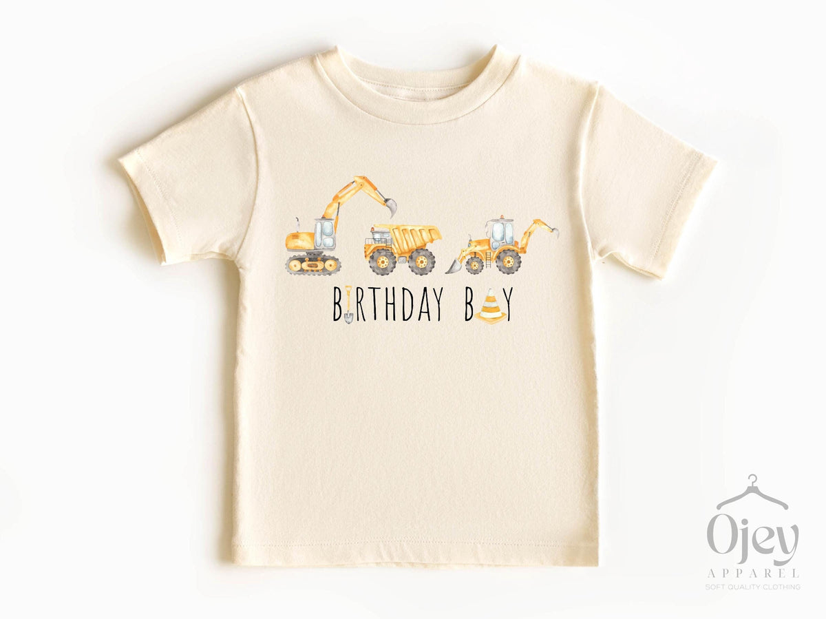 Construction Birthday Boy Shirt - Construction Theme Party Tee - Birthday Boy Bodysuit - Excavator Birthday Shirt - Bodysuit - Toddler Youth