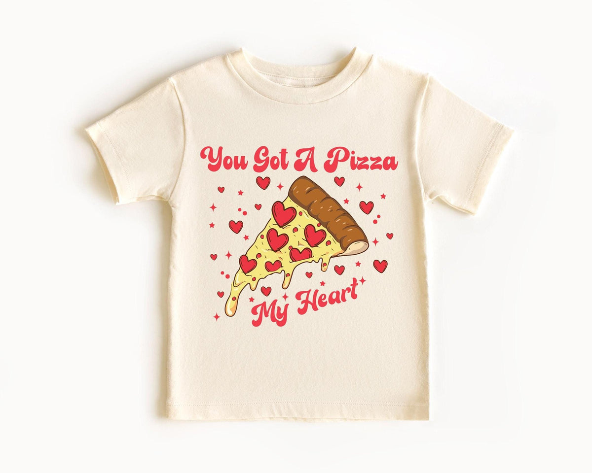 You Got A Pizza My Heart - Valentines Day Kids Toddler Shirt - Pizza Lover Gift - Funny Pizza Kids Tee - Gift for Kids - Baby Valentine