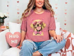 Labrador Retriever Shirt - Valentine's Day Shirt - Valentine Labrador Tee - Coquette Labrador - Dog Lover Gift -  Dog Mom Tee - Dog birthday