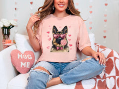 German Shepard Shirt - Valentine's Day Shirt - Valentine German Shepard Tee - Coquette German Shepard - Dog Lover Gift -  Dog Mom Tee