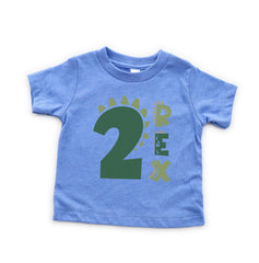 Two Rex Birthday Shirt - 2nd Birthday Dinosaur Shirt - Dinosaur Theme Party Shirt - Dino Birthday Boy Tee - Kids Shirt - T-Rex Bday Tee