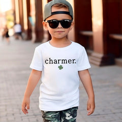 Charmer Toddler Shirt - Cute Irish Boys Tee - Kids St. Patrick's Day - Lucky Kids Shirt  - Natural T-Shirt - Irish Baby - Patrick’s Day Gift
