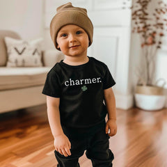 Charmer Toddler Shirt - Cute Irish Boys Tee - Kids St. Patrick's Day - Lucky Kids Shirt  - Natural T-Shirt - Irish Baby - Patrick’s Day Gift