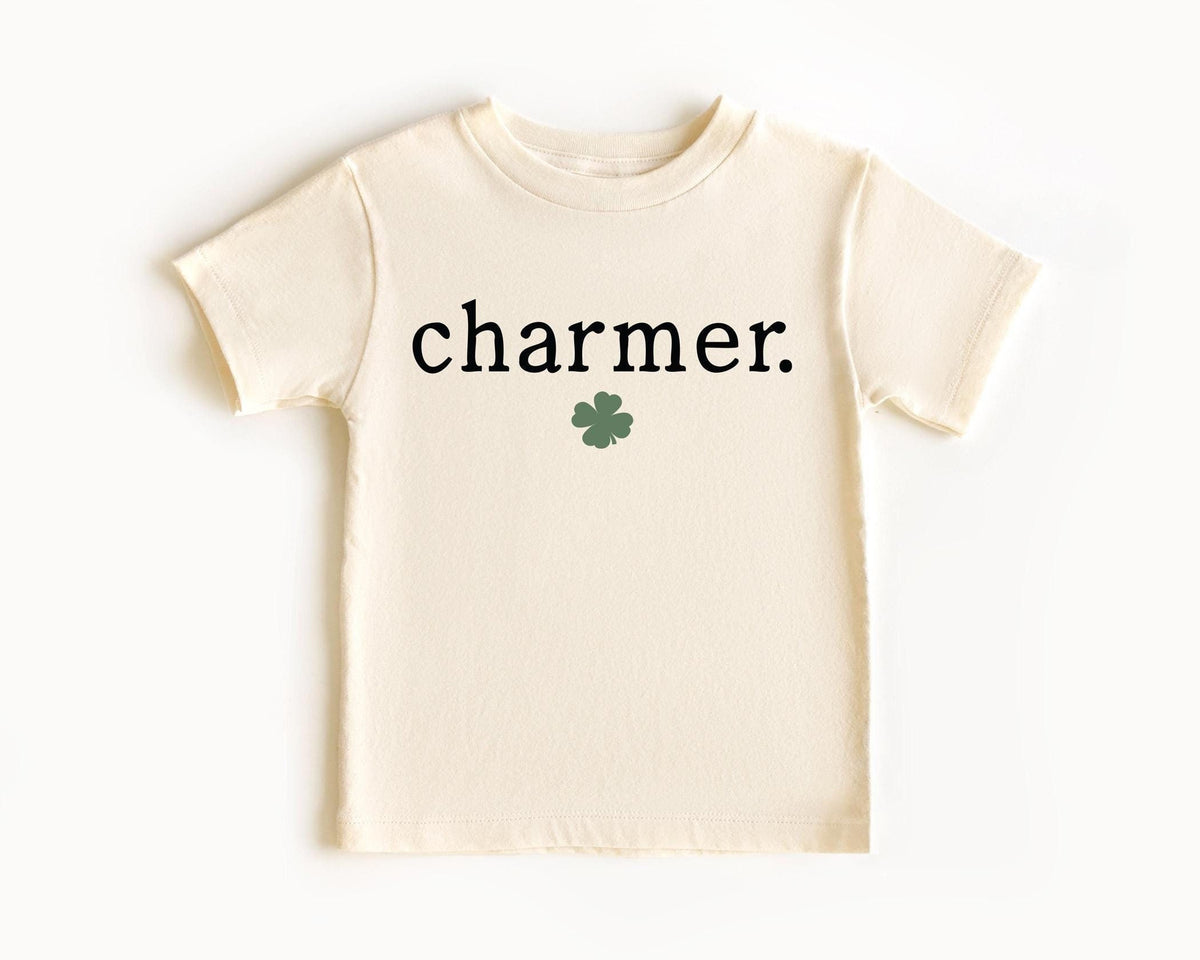 Charmer Toddler Shirt - Cute Irish Boys Tee - Kids St. Patrick's Day - Lucky Kids Shirt  - Natural T-Shirt - Irish Baby - Patrick’s Day Gift