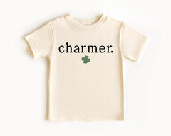 Charmer Toddler Shirt - Cute Irish Boys Tee - Kids St. Patrick's Day - Lucky Kids Shirt  - Natural T-Shirt - Irish Baby - Patrick’s Day Gift