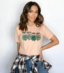 St. Patrick's Christian Shirt - God Says You Are Shirt - St. Patricks Shirt - Religious Gift - Four Leaf Clover Shirt - Lucky Christian Tee