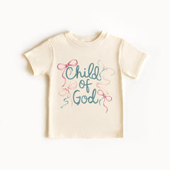 Child of God Toddler Shirt - Christian Kids Tee - Coquette Youth Shirt - Faith Kids Shirt - Church Youth Shirt - Gift for children