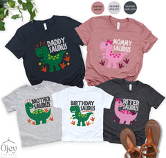 Dinosaur Birthday Family Shirts - Birthdaysaurus Shirt - Mammysaurus Daddysaurus - Matching Birthday Shirts - Dino Birthday Boy Shirts