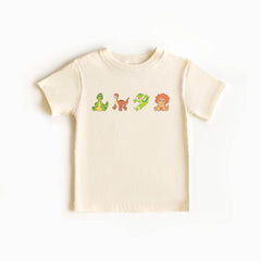 Kids Dinosaur Shirt - Minimalist Dinosaur Shirt - Triceratops Dinosaur Tee - Saurolophus Dinosaur Shirt -Dinosaur Lover Gift - Birthday Gift