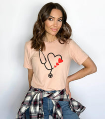 Valentine Nurse Shirt, Nurse Valentine Shirt, Nurse Crew Shirts, Nurse Love Shirts, Nurse Valentine Gift Shirt, Stethoscope Nurse Shirt
