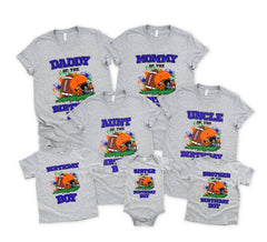 Football Theme Party Shirts - Birthday Football Family Tees - First Birthday Football Shirts - Football Mom Birthday - Dad Football Birthday