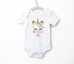 Unicorn Birthday Shirt - Birthday Girl T-Shirt - Unicorn Theme Party - Girls Birthday Party Shirt - Daughter Birthday Gift - 1st Birthday
