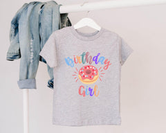 Donut Birthday Shirt - Birthday Girl Donut T-Shirt - Donut Theme Party Shirt - Donut Party - Girls Birthday Theme Shirts - 1st Birthday