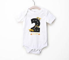 2nd Birthday Construction Shirt - Dump Truck Birthday Tee - Birthday Boy Shirt - Excavator Birthday Shirt - Toddler Birthday T-Shirt