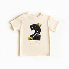 2nd Birthday Construction Shirt - Dump Truck Birthday Tee - Birthday Boy Shirt - Excavator Birthday Shirt - Toddler Birthday T-Shirt