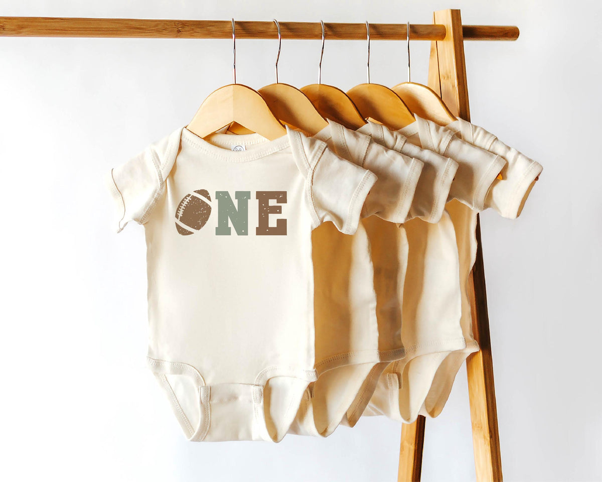 Football 1st Birthday - Football Birthday Toddler Shirt - Boys Football Kids Tee - Football Party Bodysuit - American Football Birthday Kids