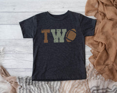 2nd Birthday Toddler Shirt - Football Theme Kids Tee - Second Birthday Bodysuit - Toddler Boy Shirt - Touchdown T-Shirt - Two Outfit