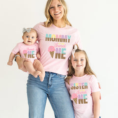 Sweet One Family Matching Shirts - First Birthday Family Tees - Ice cream Kids Shirt - Girl Birthday Gift - 1st birthday - Birthday Party