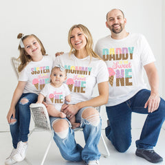 Sweet One Family Matching Shirts - First Birthday Family Tees - Ice cream Kids Shirt - Girl Birthday Gift - 1st birthday - Birthday Party