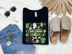 Nurse St Patrick Shirt - Pediatric Nurse Shirt - Lucky Nurse - Gift for Nurse - Shamrock Nurse - Clover Nurse Shirt -  St. Patrick Gift