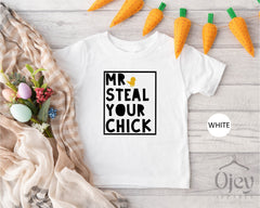 Boys Easter Shirt, Mr. Steal Your Chick Shirt, Funny Easter Shirt, Toddler Easter Shirt, Baby Easter Bodysuit, Easter Day Outfit