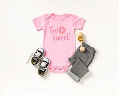 Two Sweet Birthday Shirt - 2nd Birthday Shirt - Donut Birthday Theme Party - Donut Birthday Shirt - Kids Birthday Party Shirt