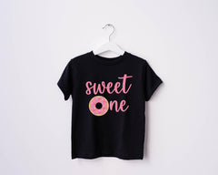 1st Birthday Girl Shirt - Sweet One Shirt - Girls Birthday Shirt - Donut Birthday Shirt - Donut Theme Party T-Shirt - Girl 1st Birthday