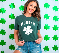 Custom Shamrock Shirt - Personalized Last Name - Shamrock Tee - Custom St. Patrick's Day - Lucky T-Shirt - Irish Tee - Ireland Name