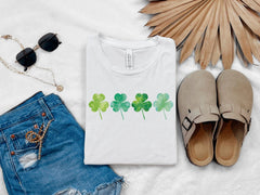 Shamrock T-Shirt - Lucky Clover Tee - Lucky Irish Shirt - St. Patrick Tee - St. Patrick Crewnecks - Gift St. Patrick's