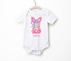 Custom Easter Bunny Shirt - Girl Easter Shirt - Toddler Easter Day Shirt - Easter Outfit - Personalized Easter Gift