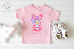 Custom Easter Bunny Shirt - Girl Easter Shirt - Toddler Easter Day Shirt - Easter Outfit - Personalized Easter Gift
