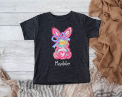 Custom Easter Bunny Shirt - Girl Easter Shirt - Toddler Easter Day Shirt - Easter Outfit - Personalized Easter Gift