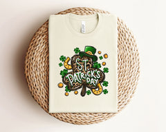 St. Patrick's Day Shirt - Shamrock Leopard Tee - St. Patrick's Women Tee - Gift for St. Patrick - Lucky Shamrock Shirt - Shamrock Tee