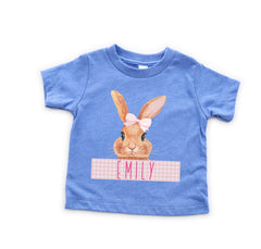 Girl Easter Toddler Shirts - Custom Easter Shirts for Kids - Personalized Easter Bunny Shirt - Easter Day Girls Outfit - Spring Easter Shirt