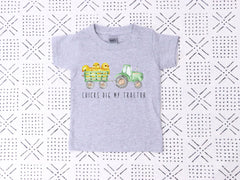 Boy Easter Shirts - Funny Easter Kids Shirts - Chicks Dig My Tractor Shirt - Boys Easter Gifts - Easter Day Shirts