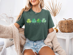 Shamrock T-Shirt - Lucky Clover Tee - Lucky Irish Shirt - St. Patrick Tee - St. Patrick Crewnecks - Gift St. Patrick's