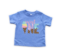 1st Birthday Ice Cream Shirt - Sweet One Shirt - Ice Cream Party Tee - First Birthday Girl Shirt - Birthday Baby Outfit - Birthday Girl Tee
