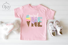 1st Birthday Ice Cream Shirt - Sweet One Shirt - Ice Cream Party Tee - First Birthday Girl Shirt - Birthday Baby Outfit - Birthday Girl Tee